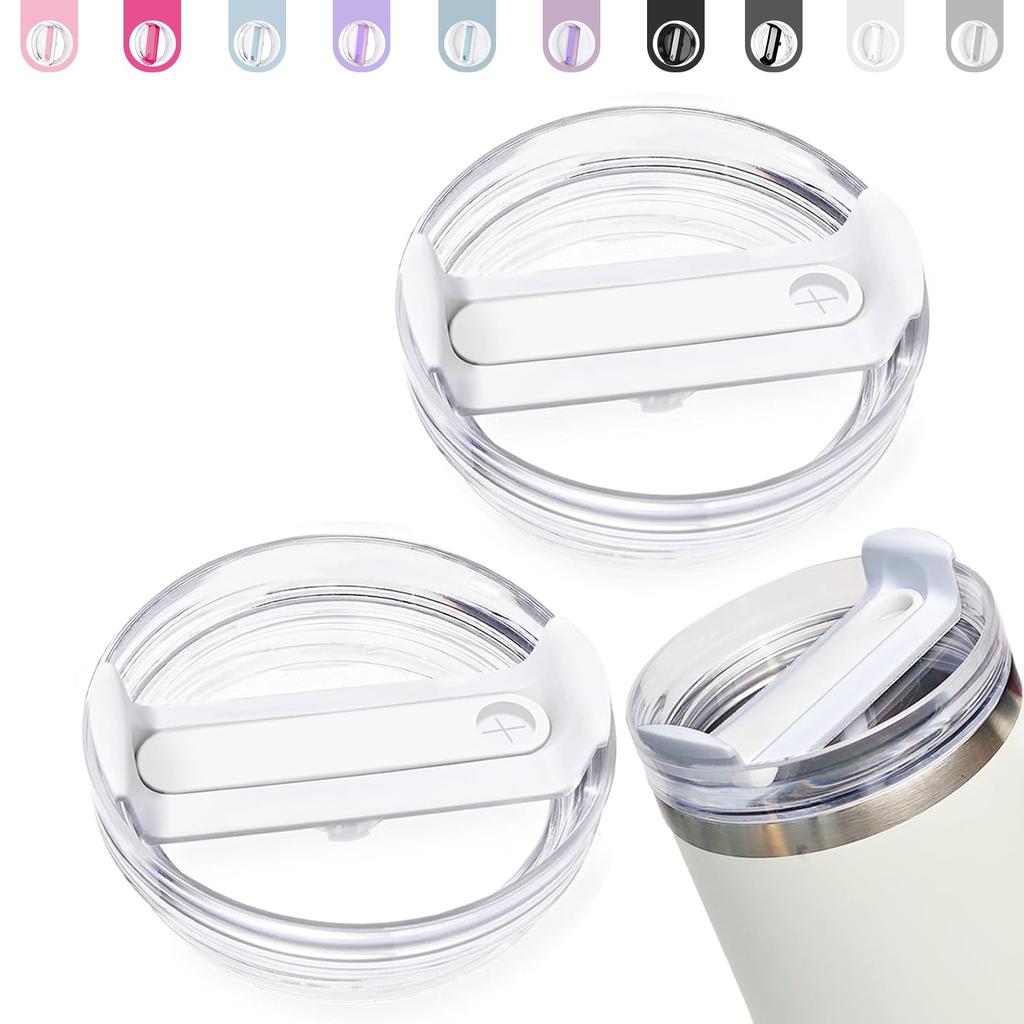 2 Pcs Replacement 20/30 oz Dustproof Spill Proof Resistant Tumbler Lid for Stanley Cup, Fit for Stanley and More Coffee Mugs