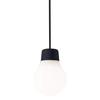 Panasonic Pendant Light LGB10419BCE1 Direct Mount Warm White Black Cord 10cm Depth 10cm Height 14.5cm Width