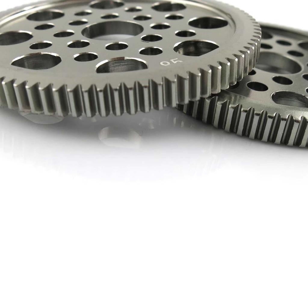 80/85 Teeth Porous Aluminium Alloy Spur Gear, Model Car Modification 0.5 Modulus Large Wheel Metal Spur Gear