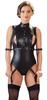 Cottelli Bondage - Sexy Strappy Bodysuit with Open Crotch XL