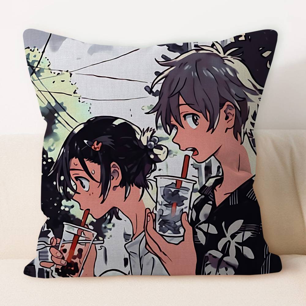 Anime U-Umibe No E-Etranger Pillow Cover Sofa Cushion Cover Home Room Decoration Children Gift