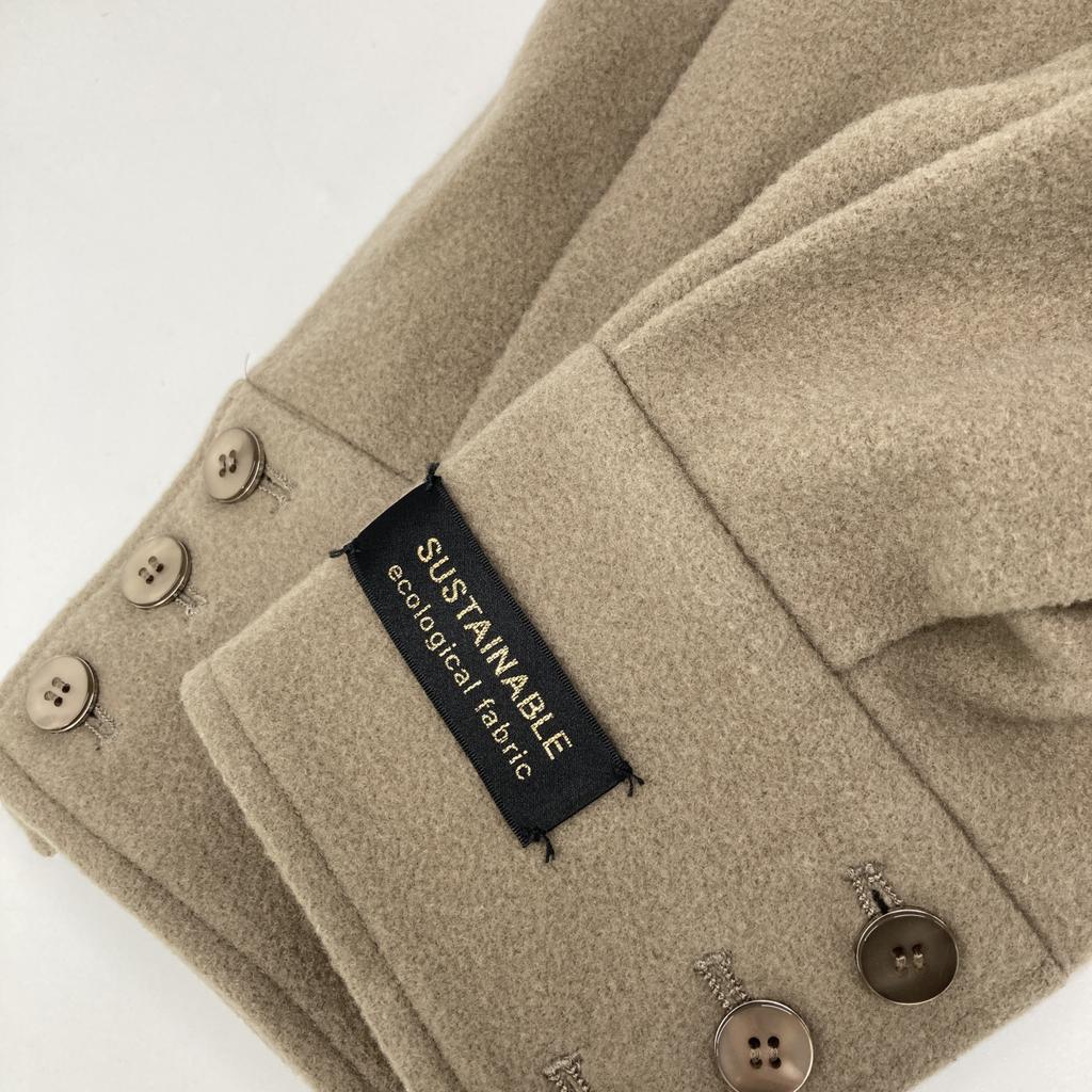 AMERI Excellent Condition 01020730570 POOFY FLARE LONG COAT Coat S BrownUsed