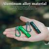 Aluminum Alloy High Decibel Whistle Keychain Double Pipe With Rope Camping Hiking Whistle 5 Colors Outdoors Portable Tools