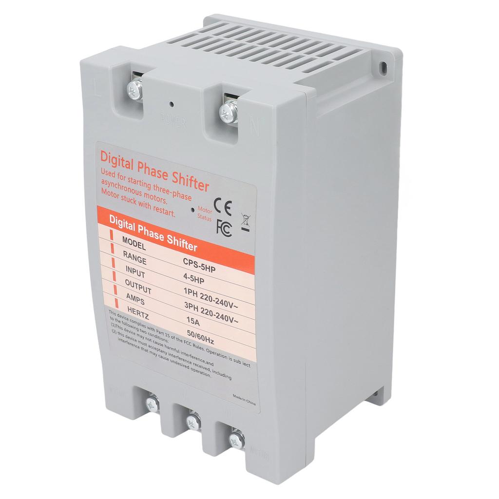 Single to 3 Phase Converter Digital Phase Converter 4 to 5 Horsepower 2.2 to 3.7kw 220‑240VAC