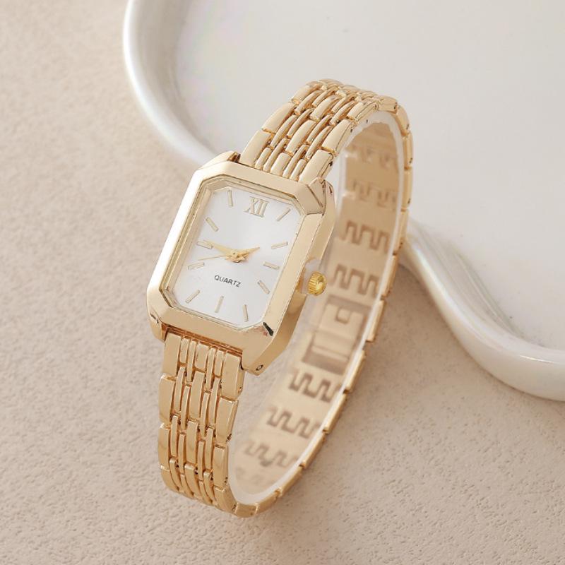 2024 TEUM Korean Style Leather Ladies Quartz Watch with Rhinestone Jewelry