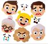 Children'S Felt Expression Pack Diy Activity Toy Emotional Expression 2-5 Years Old Educational Puzzle Game Early Education Board