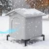 Outdoor Cat House Foldable Winter Stray Cats Sleeping Shelter Providing Windproof For Patio Balcony Play Sleeping