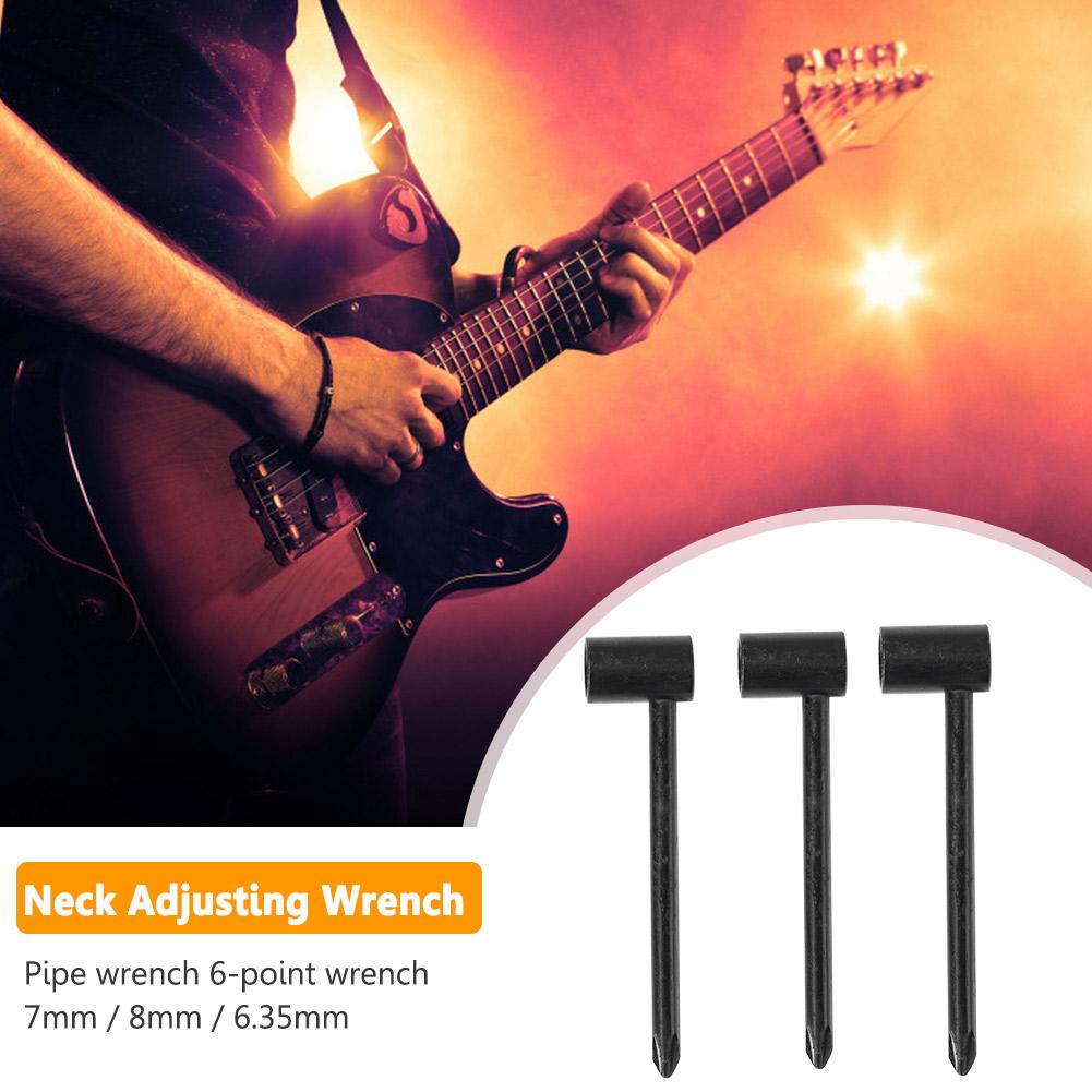 7/8/6.35mm Guitar Pipe Hexagon Socket Metal Guitar Truss Rod Wrench Repair Tool