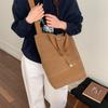 Borsa a Tracolla/Crossbody da Donna in Tela di Grande Capacità a Colore Singolo