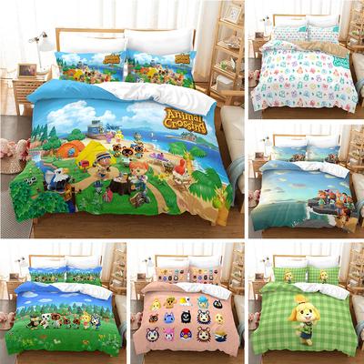 Movie Game Three-Piece Quilt Cover Printing 3D Digital Thickening Kit