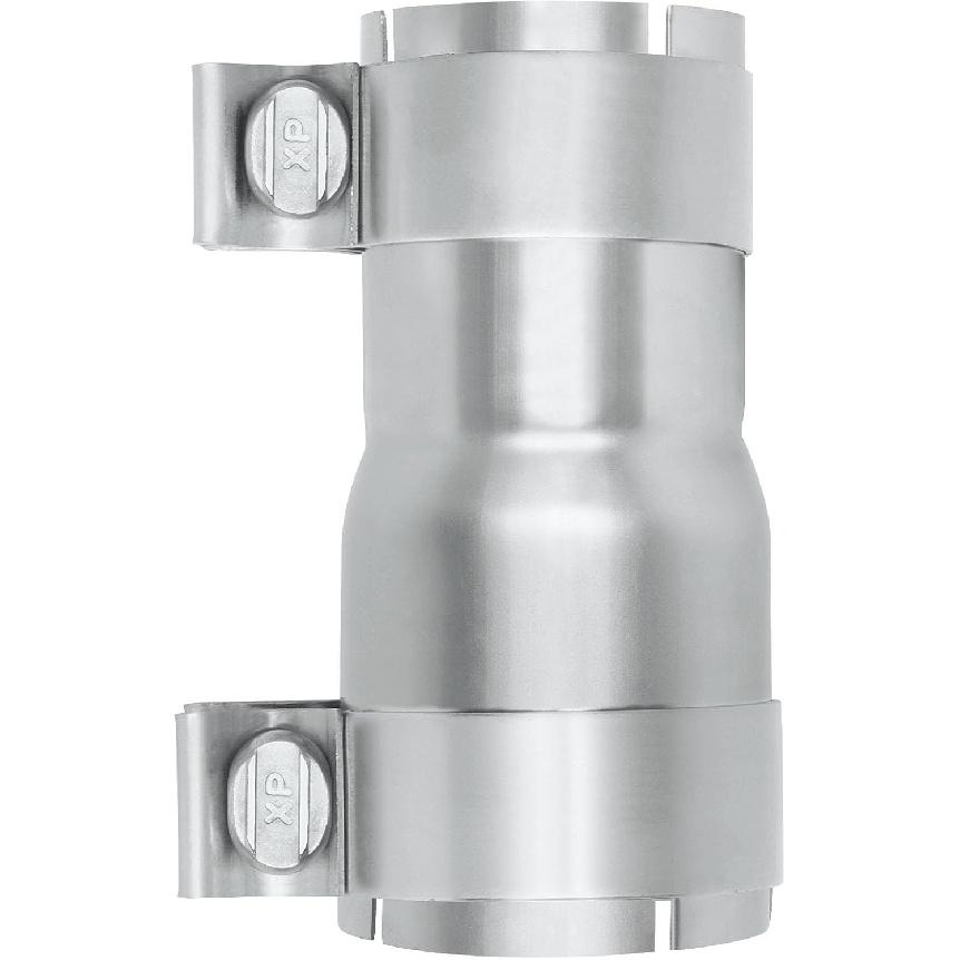 2.25 To 2.5 Inch Exhaust Adapter With Clamp Stainless Steel, 2.25  ID To 2.5  ID Exhaust Reducer Connector Pipe With Clamp