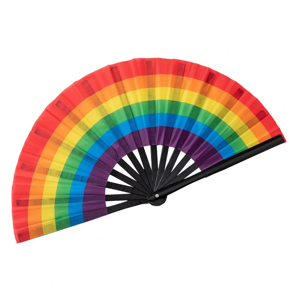 

Effect Fan Lgbt Rainbow Folding Fans for Festivals Events Portable Hand Fans for Dance Parties Music Festivals Colorful for Men