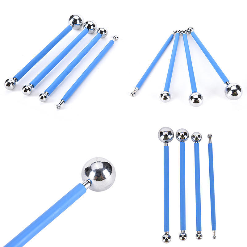 4 Pcs Stainless Molding Ball Sticks Dessert Fondant Cake Decoration Supplies