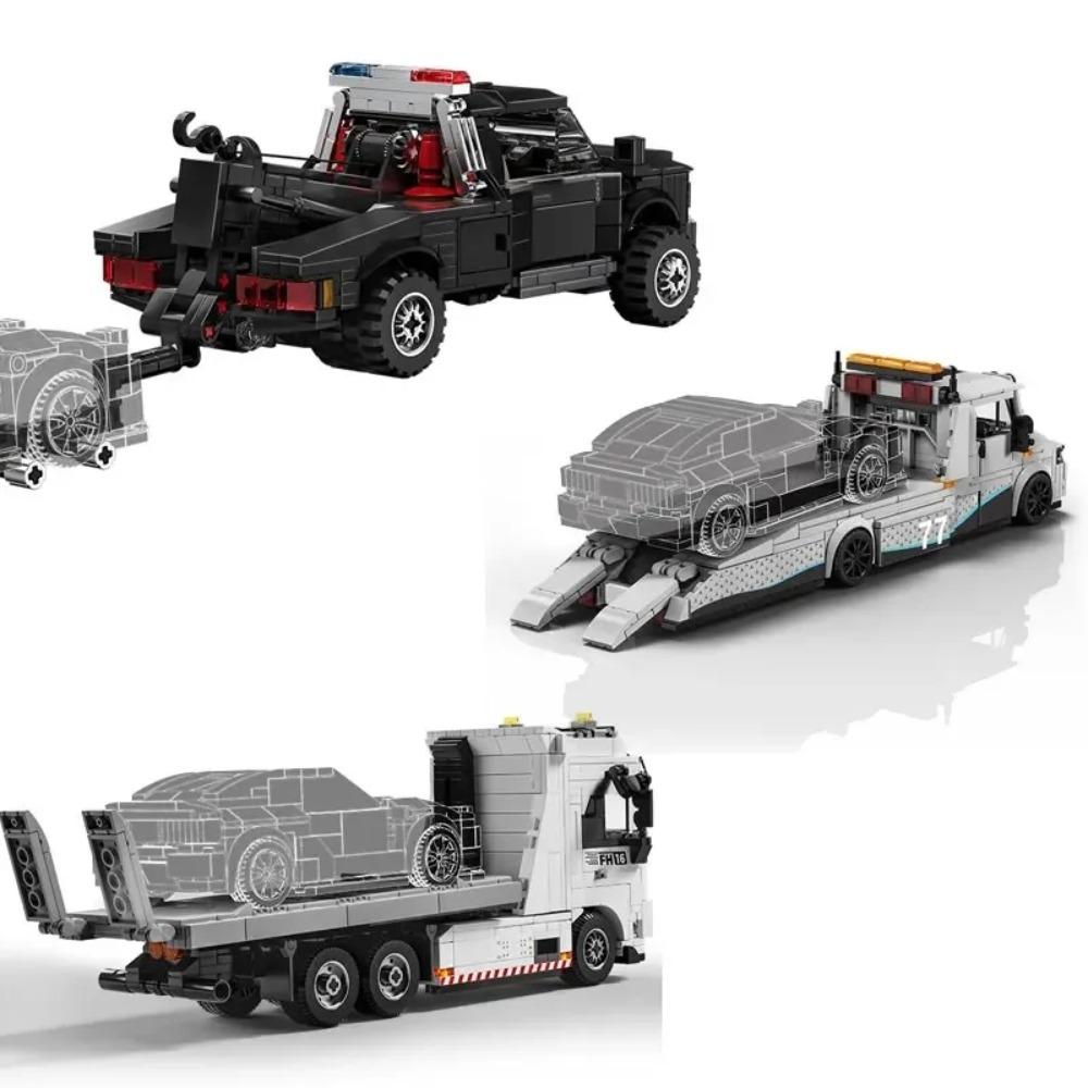 3 Style Technical Heavy Duty Tow Truck Building Blocks Toys MOC Recovery Vehicle Model Bricks Toys Boys Festival Party Gifts