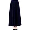 Golden Velvet Elastic Skirt A-shaped Skirt, Women's Large-size High-end Dance Skirt, High Waist and Thin Versatile Long Skirt