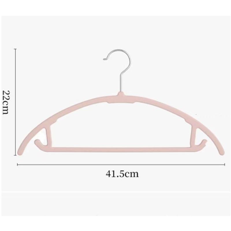 10pcs Non-Slip Hanger Shoulder Horn Resistant Corrugated Round Hanger