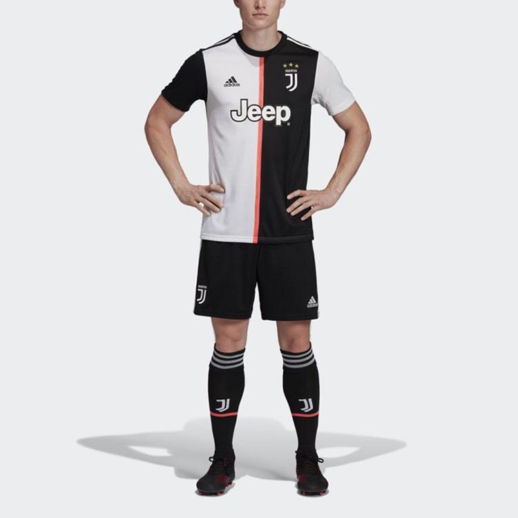 adidas Juve H Jsy Juventus Home Sports Soccer/Football tournament Jersey Short Sleeve Colorblock Men's DW5455