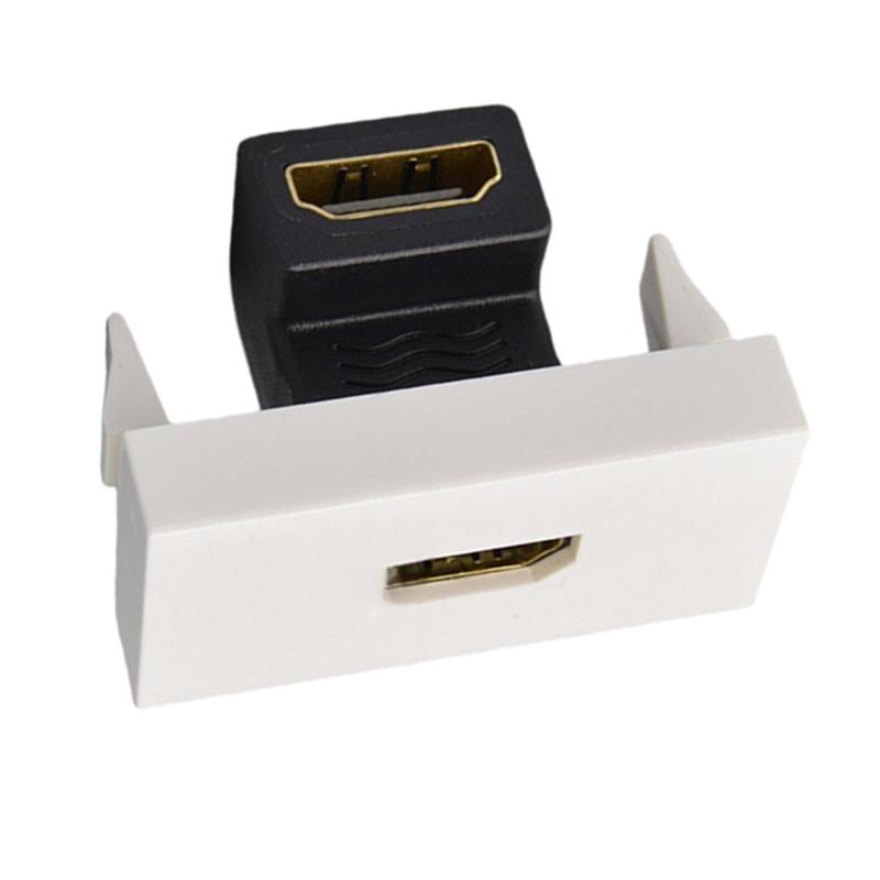 HDTV Female To Female Socket Connector Module For Wall Face Plate Easy Installation Home Theater Accessories