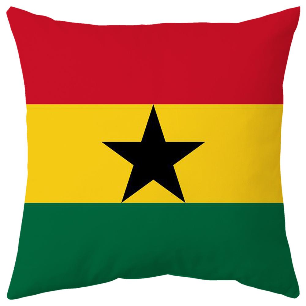 World Cup Pillow Flag National Pattern Printed Pillow Cover Seat Cushion Bedside Cushion Holiday Gift