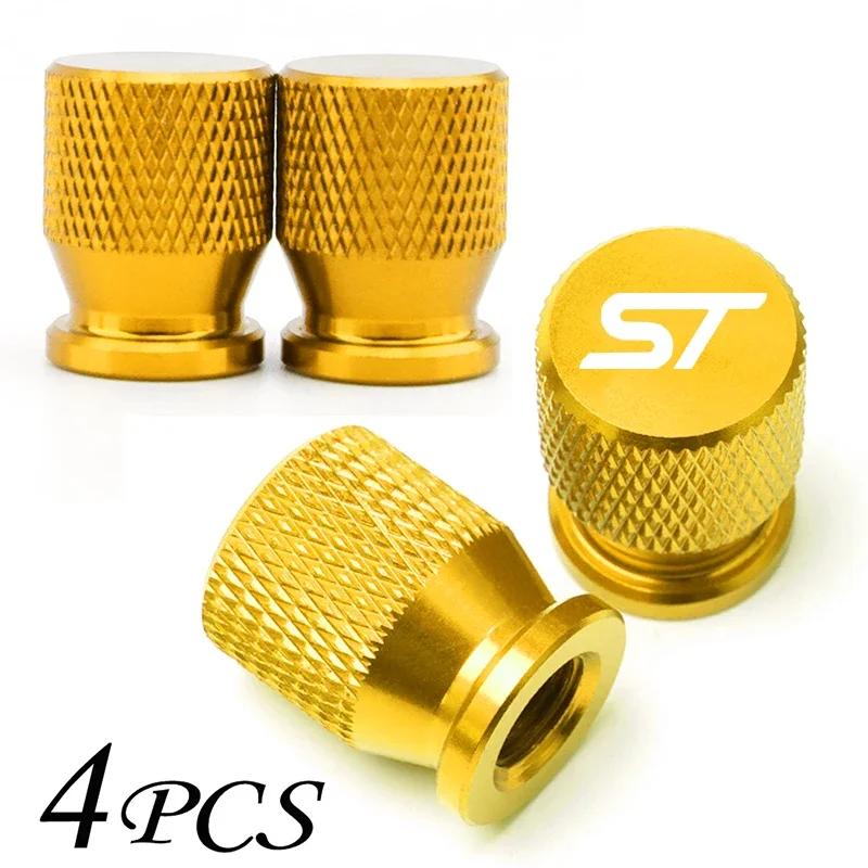 Car Accessories Wheel Tire Valve Airdust Waterproof Caps Tyre Stem Covers For Ford ST FOCUS 2 3 Mondeo Fiesta Kuga MK2 MK3 MK4