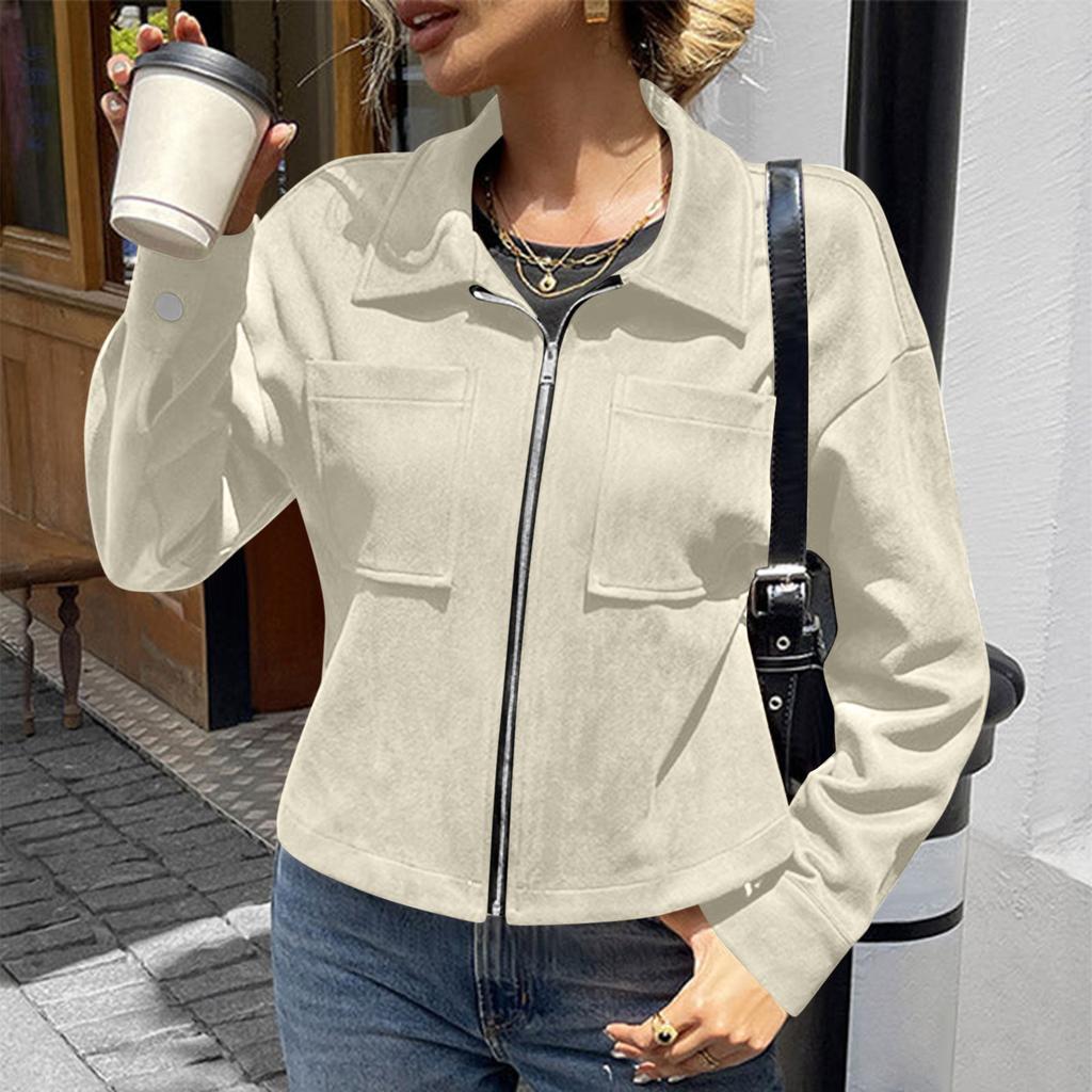 Women's Long Sleeve Jacket with Zipper