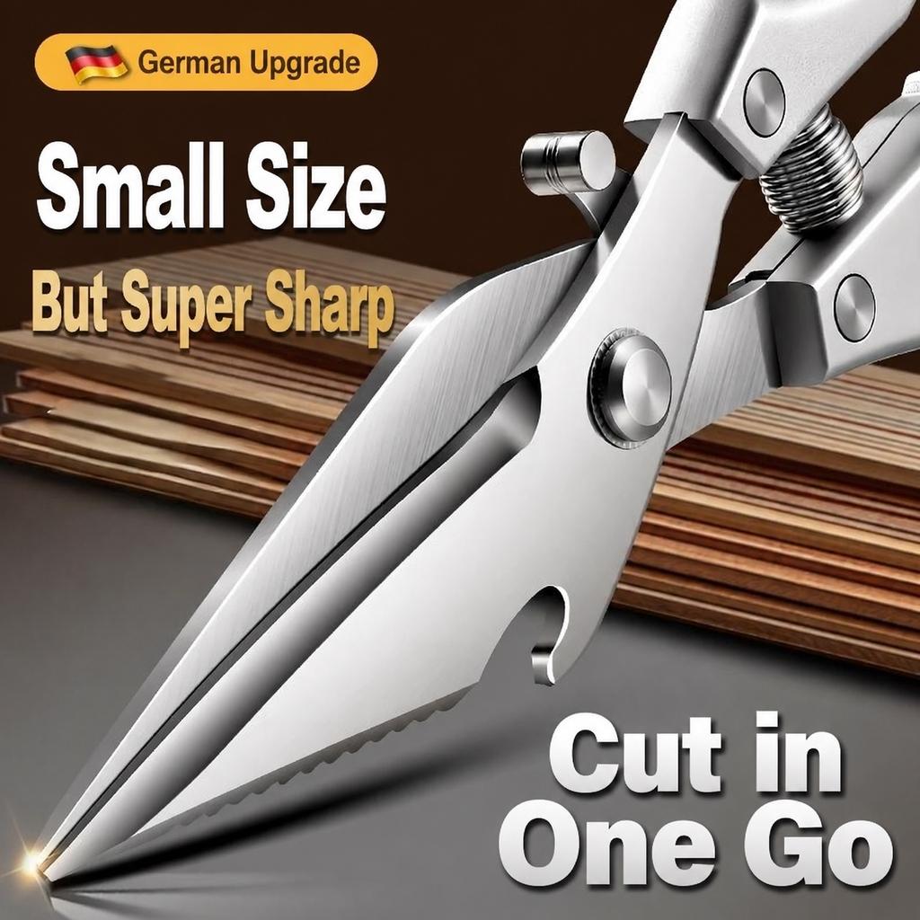High-End Stainless Steel Kitchen Scissors for Home Use Multi-Functional Food Bone Cutting Meat Roasting Scissors5