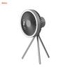 Portable Outdoor Mini Fan Tripod Stand Fan USB Rechargeable Desk Fan With Ring Led Night Light 1000mAh Camping Ceiling Fan