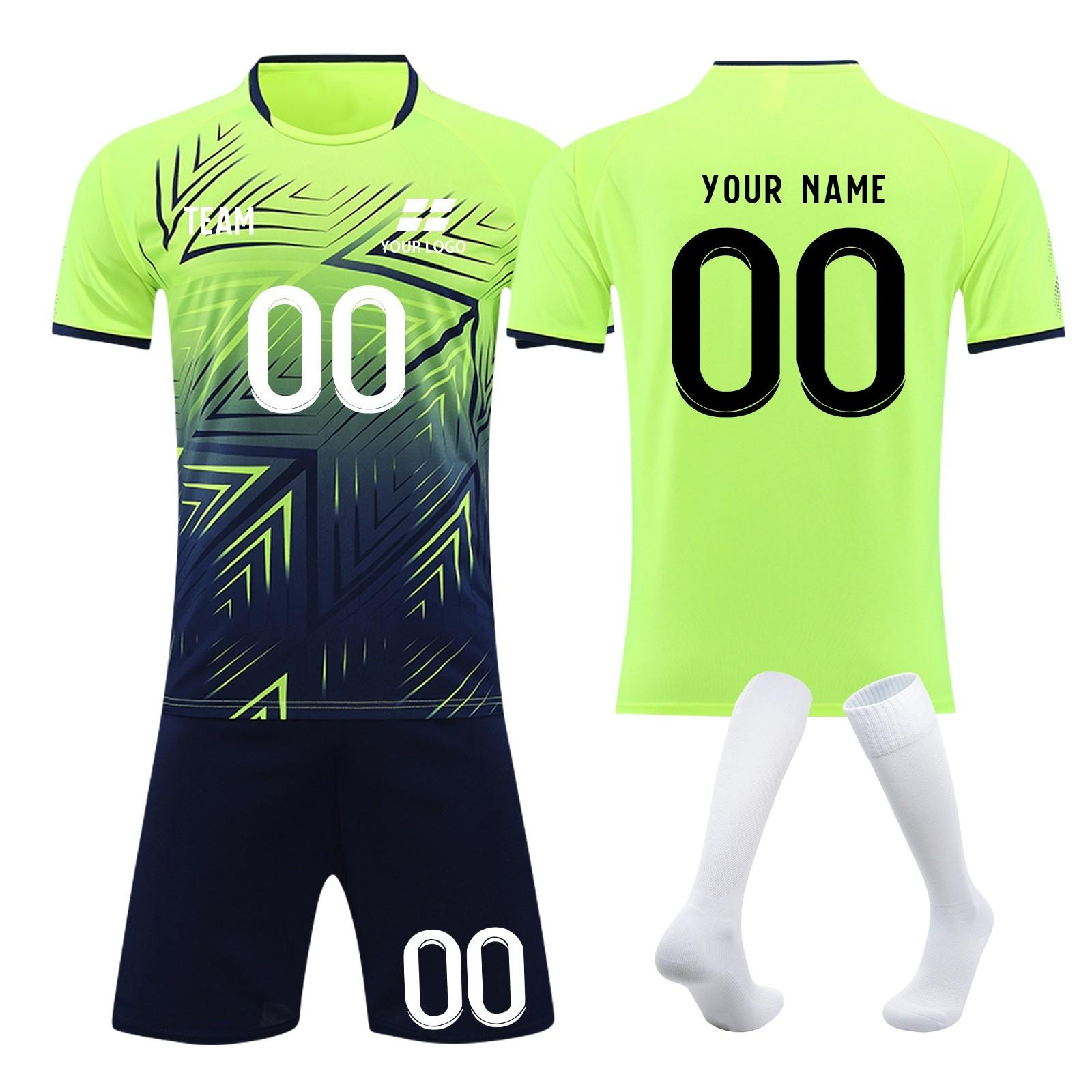 Customizable Soccer Jersey Set for Youth and Adults Breathable, Quick-Dry Sportswear with Personalized Number 20