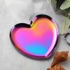 Premium Stainless Steel Heart-shaped Tray Cute Design Cute Ring Metal Tray Multi-Functional Creative Spoon Rest Household
