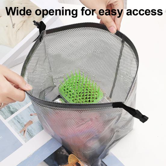 Xiaobudian Multifunctional Storage Bag, with Top Buckle Design, Waterproof EVA Beach Bag for Toiletries Cosmetics Swimsuit Towels