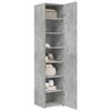 VidaXL Highboard Concrete Grey 40x42.5x185 Cm Engineered Wood, Sideboard, Storage Cabinet, Side Panel, Cabinet, 3281402