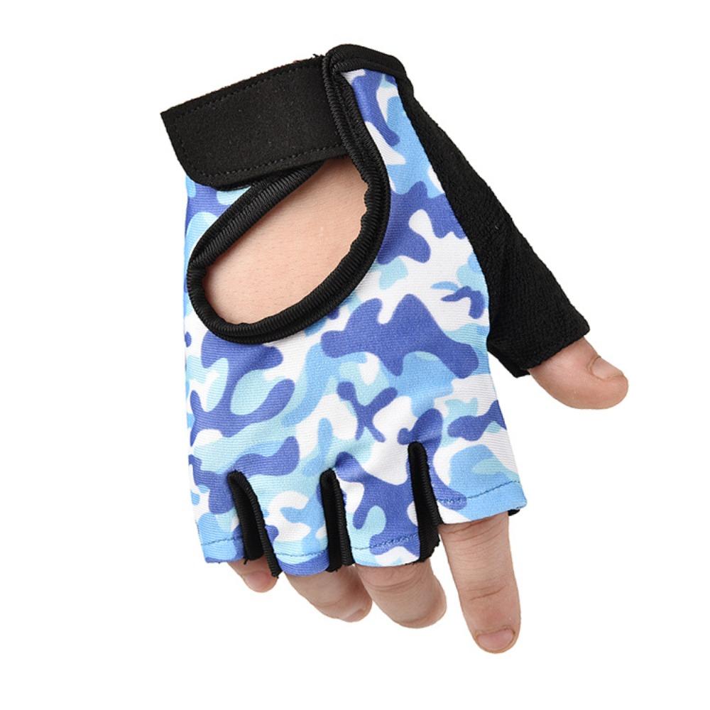 Barnsportshandskar Barn-, herr- och damcykelskydd Utomhus halkfria andningsbara daggfingerroller