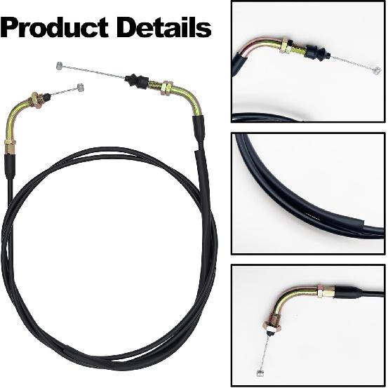 78 inch Throttle Cable for GY6 50cc 80cc 90cc 110cc 125cc 150cc 139QMB 157QMJ 4 Stroke Scooters ATVs Go Kart Pit Dirt Bike Motorcycles Moped Buggy