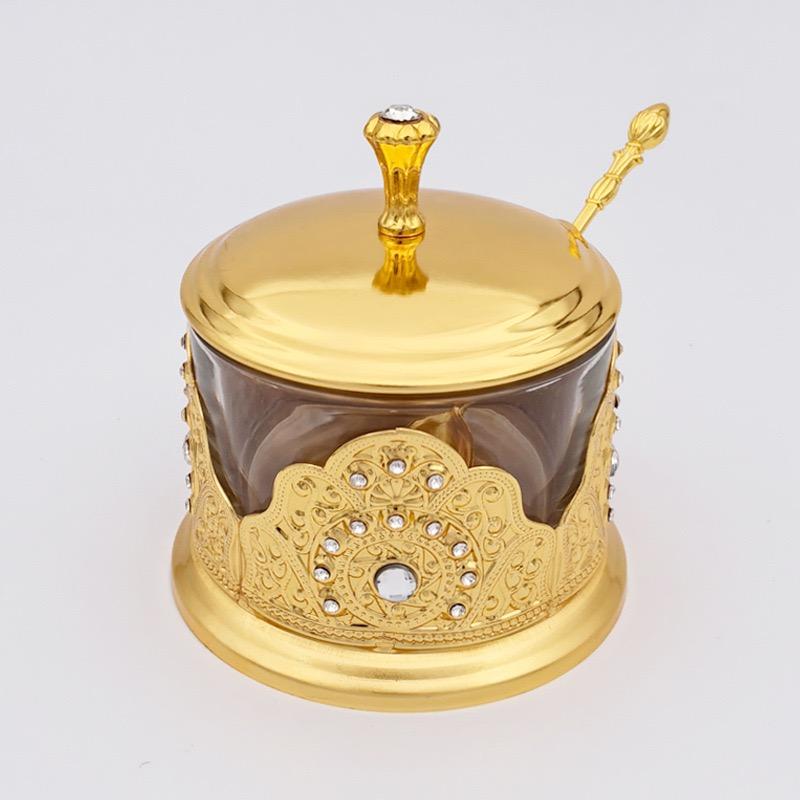 Seasoning Bowl Nordic Style With lid and Spoon Salt Bowl Storage Glass Cream Jar Sugar Holder for Coffee Beans Jar Kitchen Tools