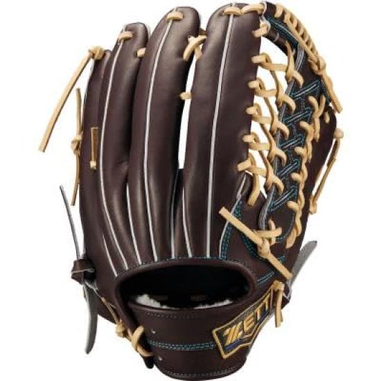 ZETT Neo Status Hardball Baseball Brown x Pastel Size 9 Glove, Outfielder s Glove, Right-Handed Throw, Brown, (BPGB12627N)