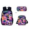 Set Zaino Kpop Hunterxhunter Con Poliestere Traspirante Per L'Uso Scolastico