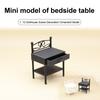 Doll House Nightstand 1/12 Scale Realistic Iron Dollhouse Furniture Imaginative Play Hobbyist Dollhouse Accessory