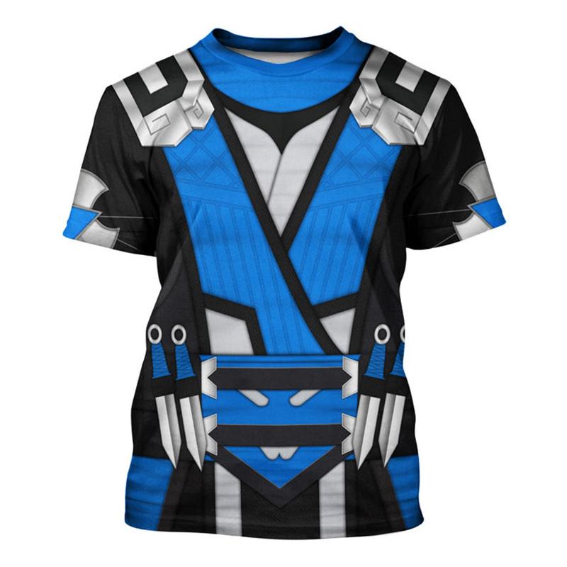 

2024 New Mortal Kombat 3D Print T-shirt Cosplay Men Women Fashion Short Sleeve T Shirt Casual Cool Boys Girl Fun Game Streetwear XXS