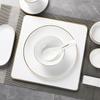 Chinese Style Gold Line Bone China 4-Piece Tableware Set