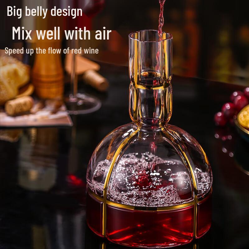 Lead-Free Crystal Glass Wine Decanter