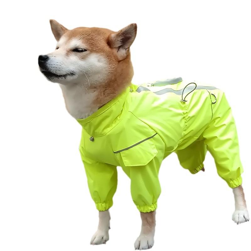 

Биоу собака четырехлапая куртка собака водонепроницаемая, ветрозащитная и теплая новая одежда для собак зима одежда для собак средних и крупных пород XL (17-12.5 kg) розы красного