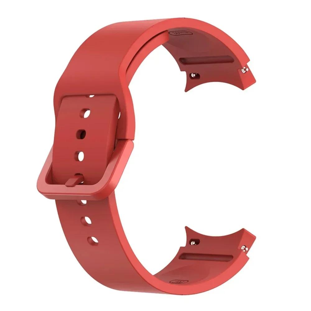 Silicone Leather Bracelet For Samsung Galaxy Watch 7 6 5 Pro 40mm 44mm Band Watch 6 4 Classic 47/43/46mm Strap Correa Watchband
