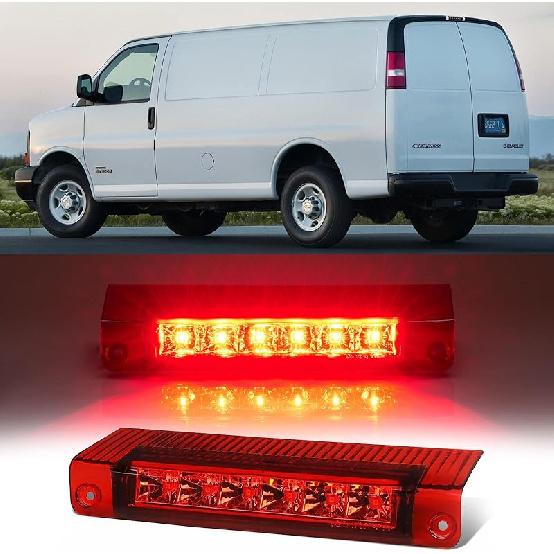 Third 3Rd Brake Light LED For 2014-2018 Chevy Silverado/GMC Sierra 1500 2500HD 3500HD, High Mount Rear Brake Lights Assembly, Waterproof Center Cab