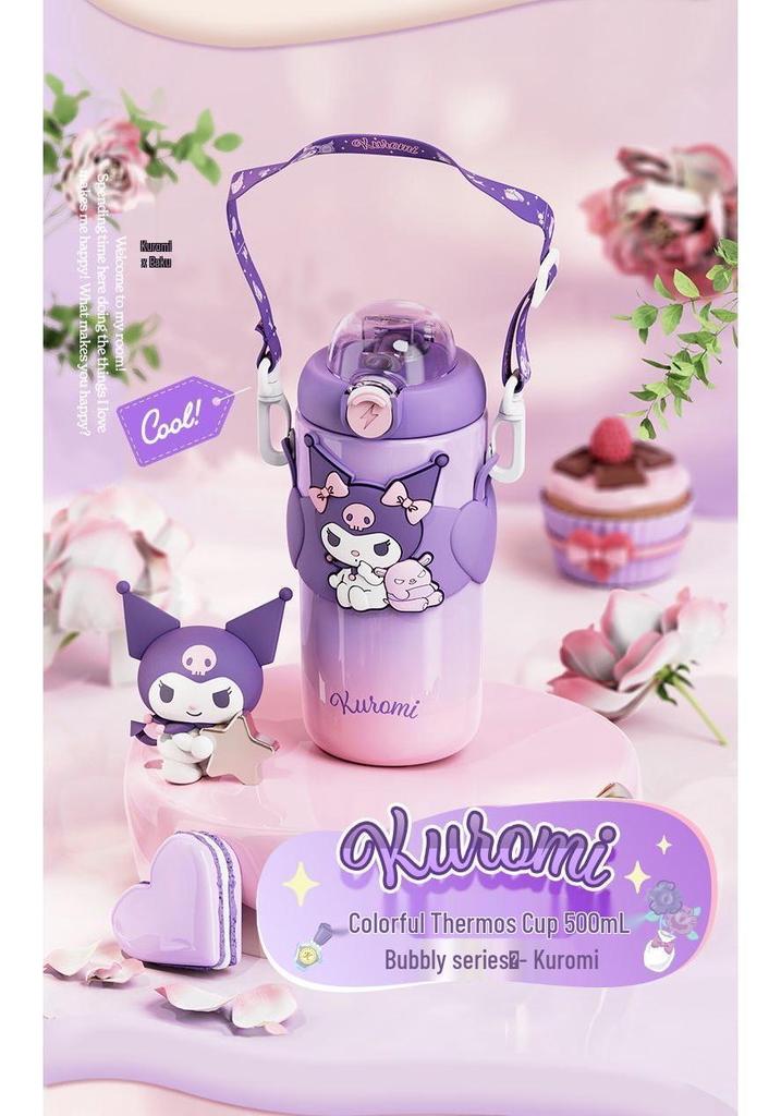 Sanrio Kuromi 316 Food-Grade Thermos Water Bottle for Kids