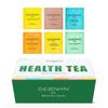Caixa de Chá Goodwyn Health - 60 Sachês de Chá (6 Sabores x 10) | Cúrcuma, Tulsi, Kahwa, Camomila, Hortelã-pimenta & Digestivo | Baixo a Nenhum Teor de Cafeína | Sortido
