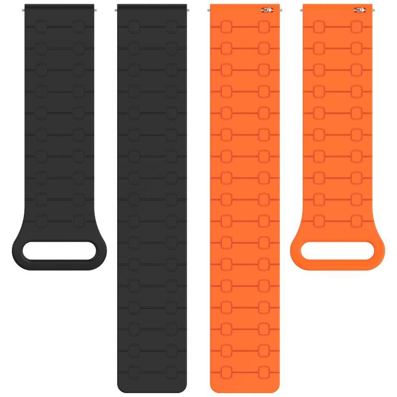 22mm Silicone Strap For Huawei Watch GT5 Pro GT4 GT3 GT2 46mm Magnetic Band Sport Bracelet For Xiaomi Watch S4 S3 S2 S1 Active