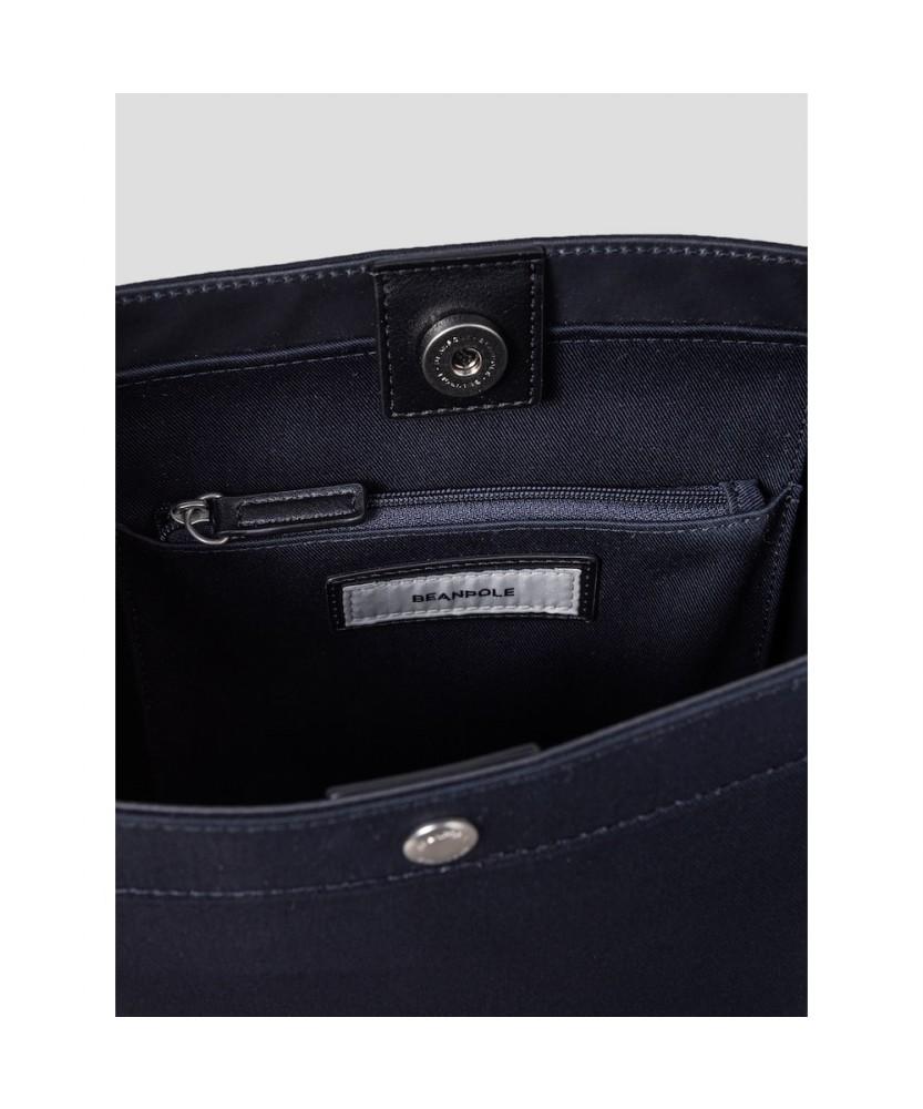 Beanpole Accessory René Canvas Shoulder Bag Navy