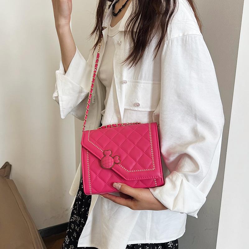 Women's New Chain Shoulder Bag Simple Casual Crossbody Bag Fashion Trendy Small Square Bag