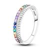 Size 6 -9 Inch Authentic 925 Silver Women Stackable Ring Girl 'S Luxury Wedding Finger Rings