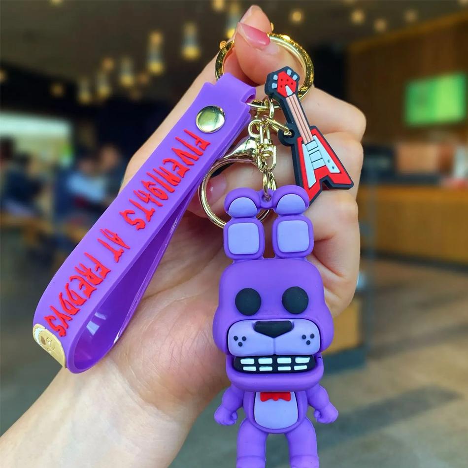 Cartoon Game Action Model FNAF Freddy's Fazbear Bear Doll Figure Toy Five Nights Freddy Keychain For Present Beautiful Design